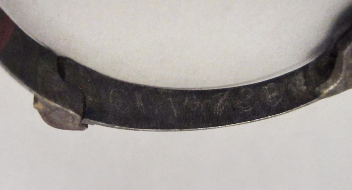 1961.1478 B Pince-nez, inscription