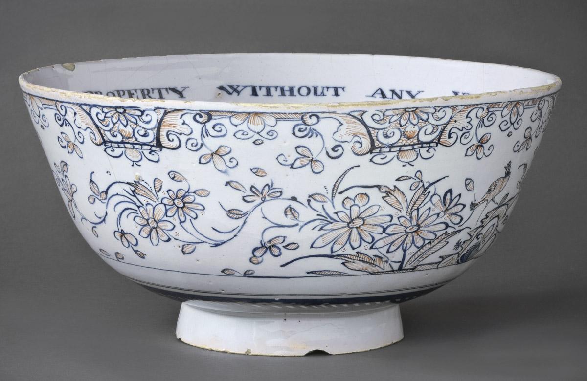 1961.1588 Delft punch bowl (side)