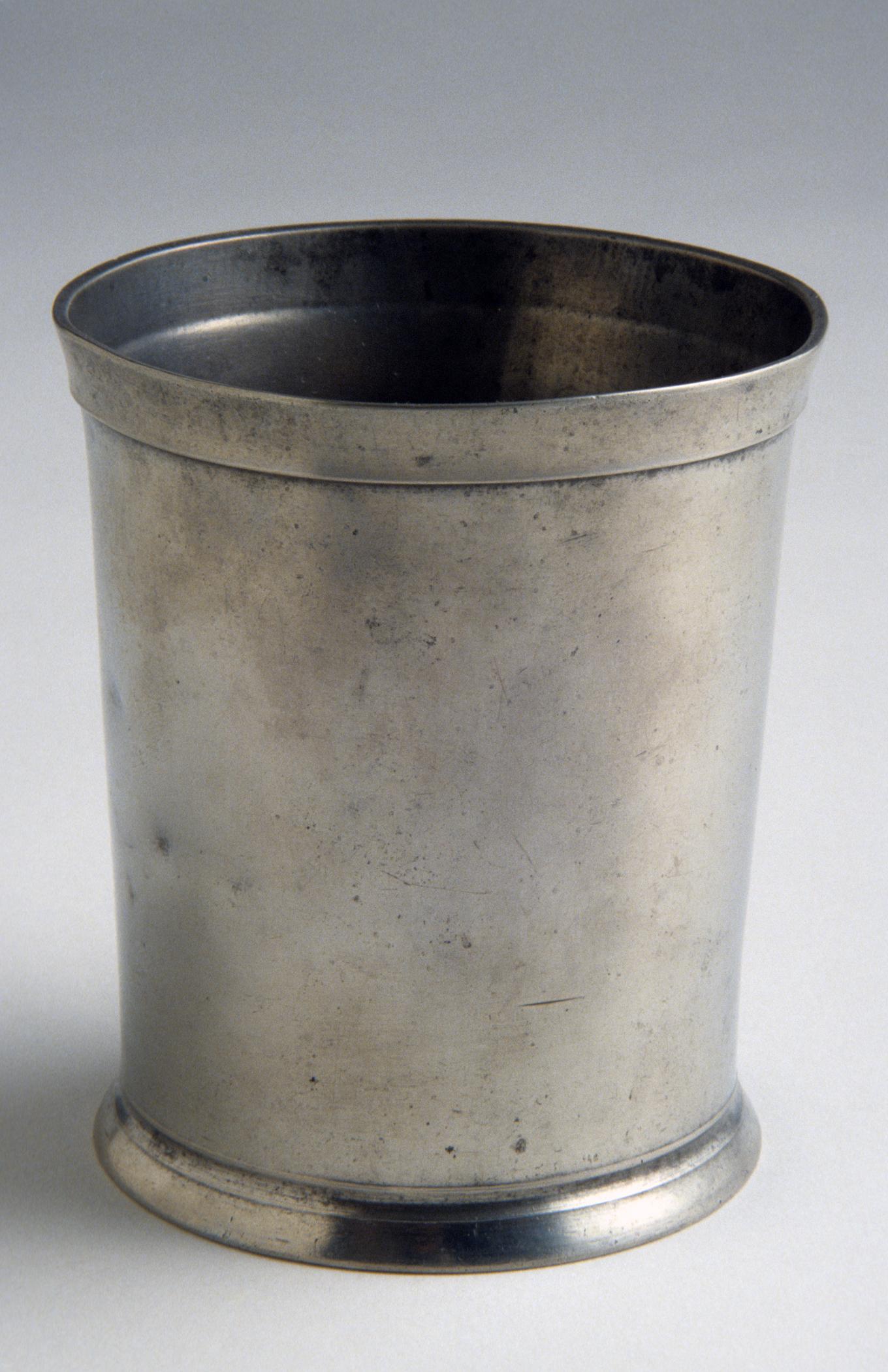 1961.1681 Pewter beaker