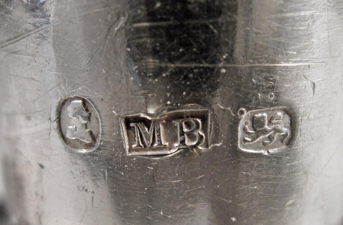 1961.1728 Candelabrum, bobeche 2, mark