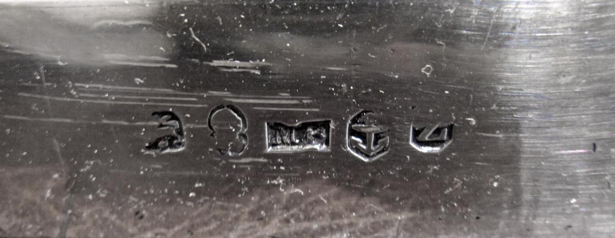 1961.1728 A, B Candelabrum, mark