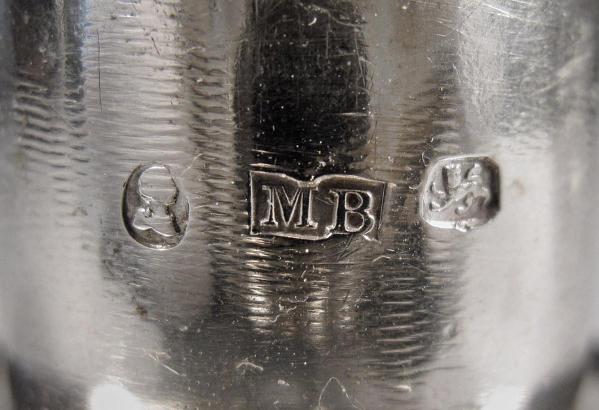 1961.1728 Candelabrum, bobeche 1, mark