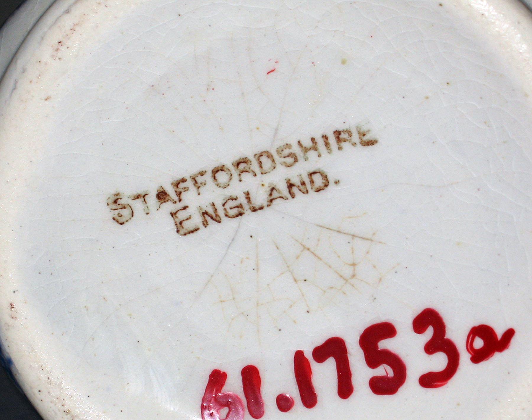 1961.1753 Spatterware teapot, mark