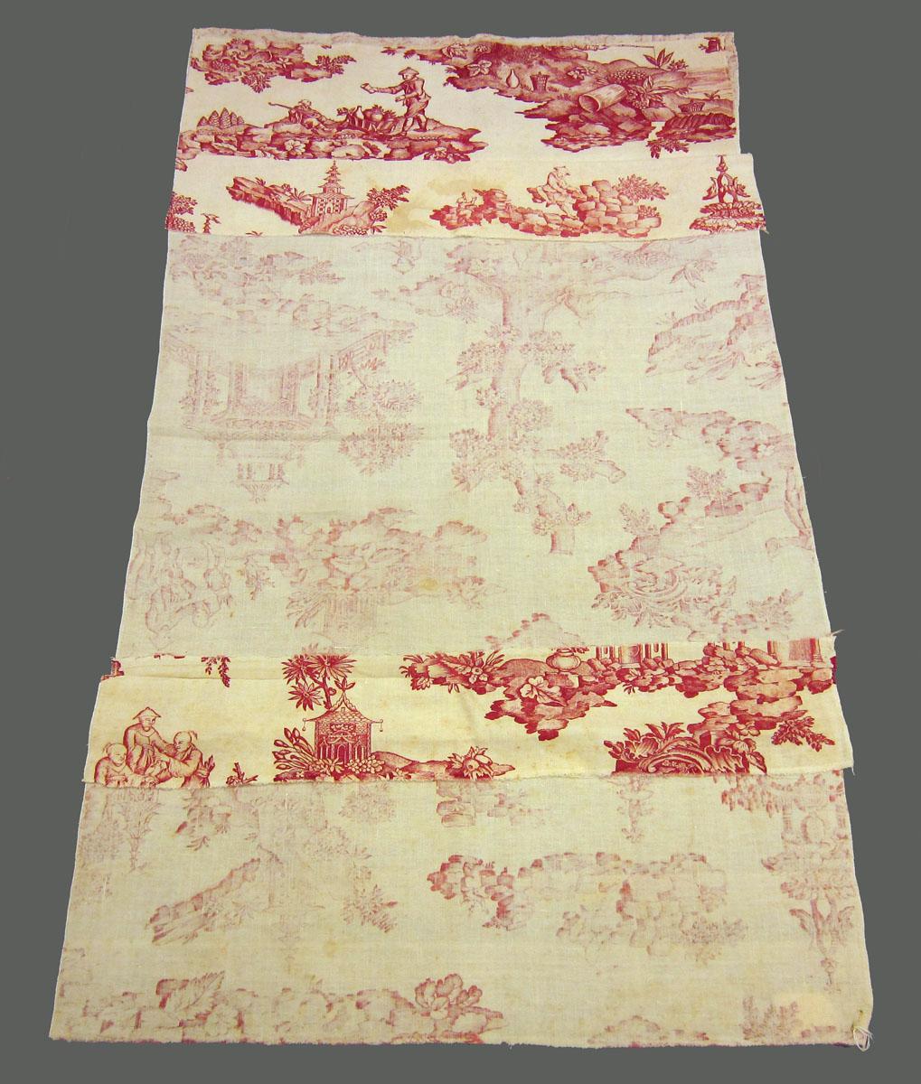 1961.1759 D Textile, printed partial reverse