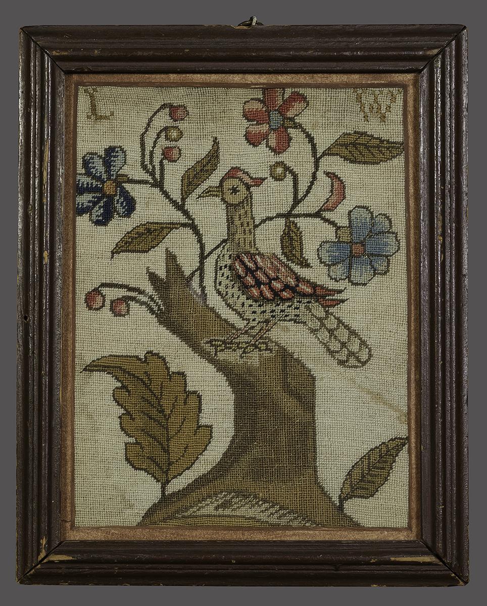 1961.1779 A, B Needlework Picture and Frame