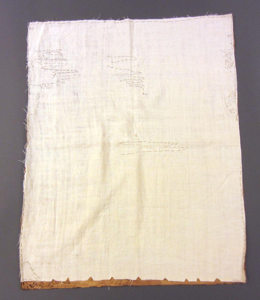 1962.0032 Textile, printed reverse