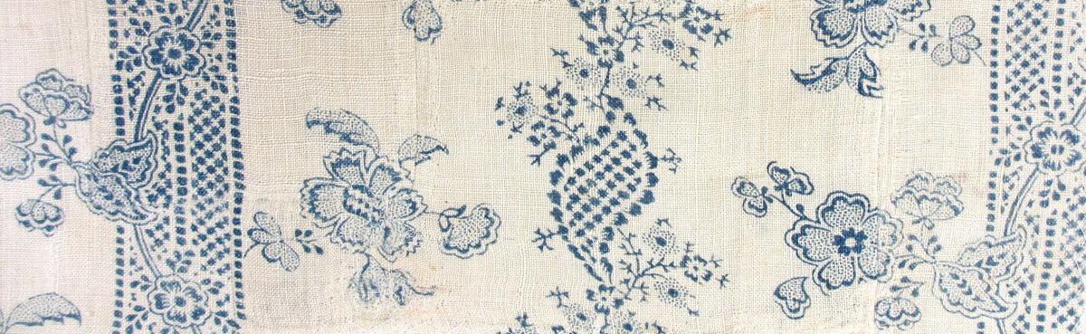 T1191 textile, printed design repeat