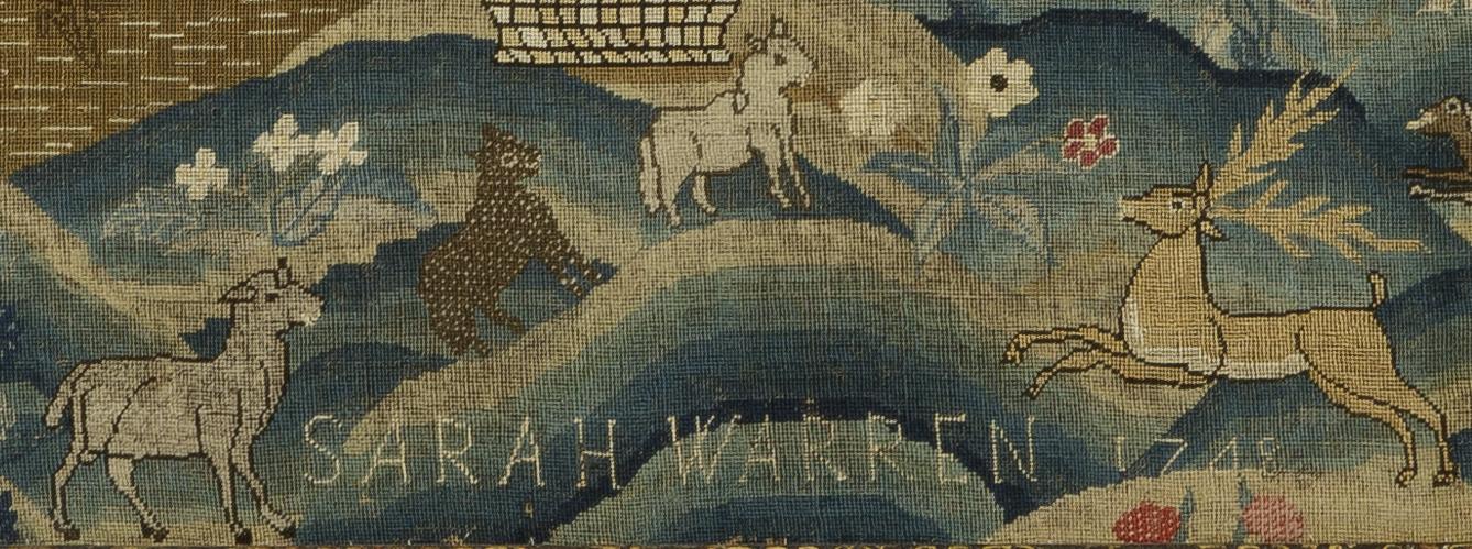 1962.0069 A Needlework Picture, Detail 9