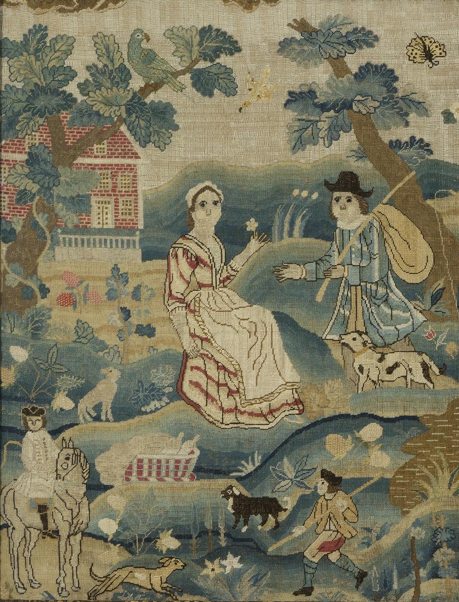 1962.0069 A Needlework Picture, Detail