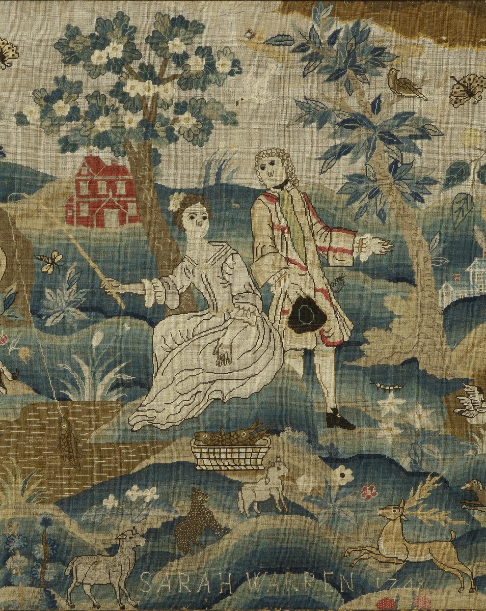 1962.0069 A Needlework Picture, Detail 2