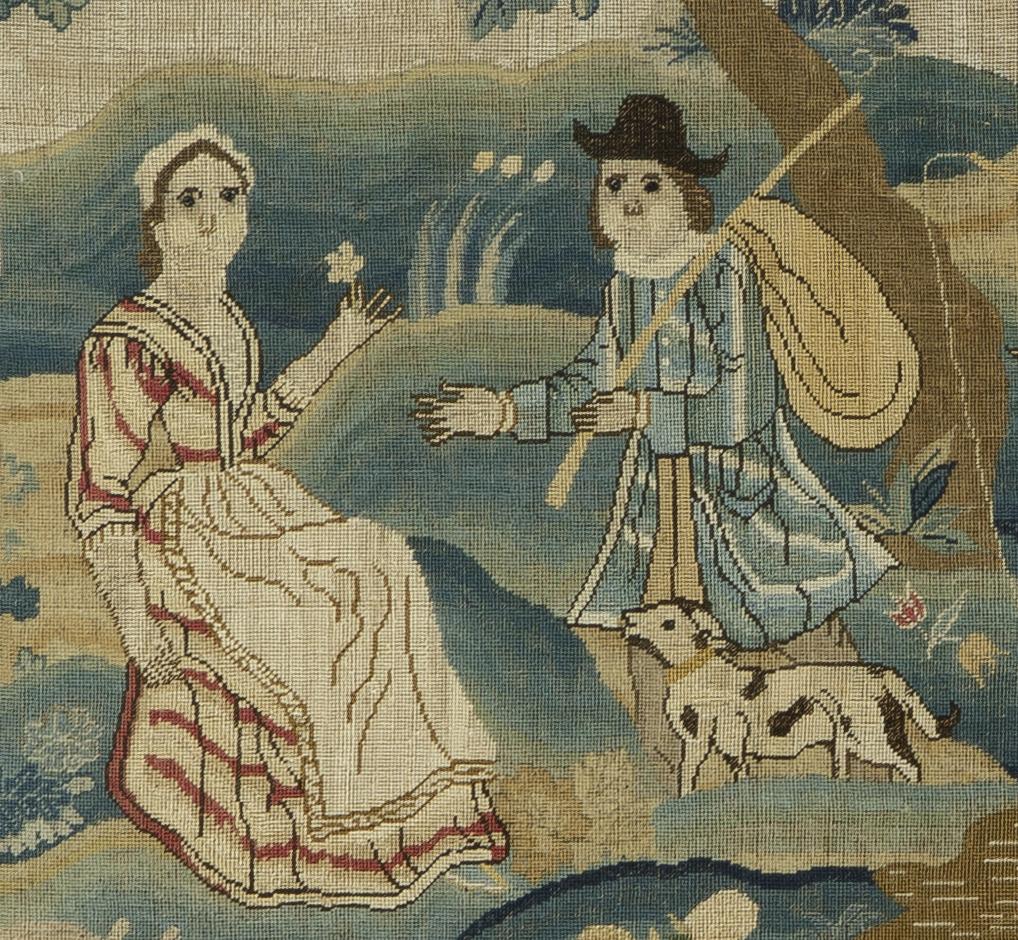 1962.0069 A Needlework Picture, Detail 4