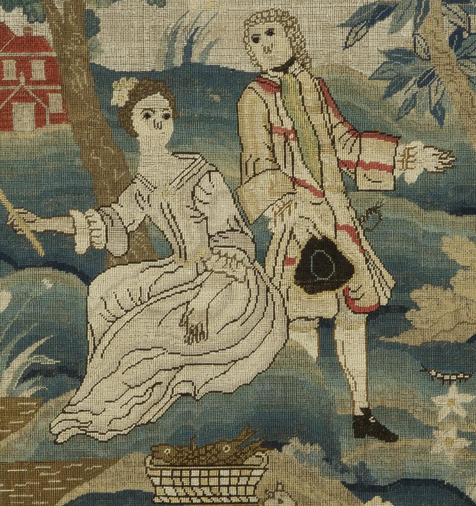1962.0069 A Needlework Picture, Detail 6