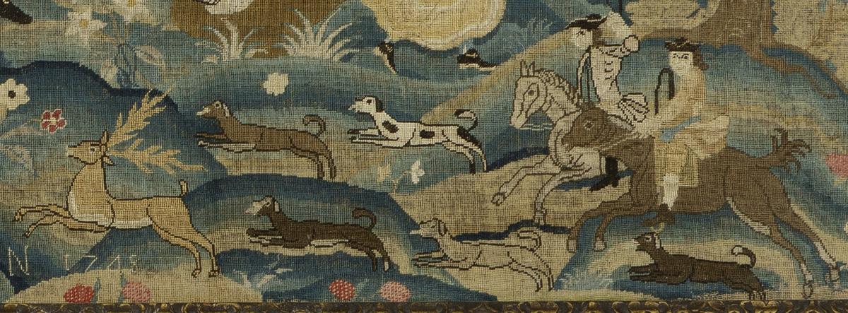 1962.0069 A Needlework Picture, Detail 8