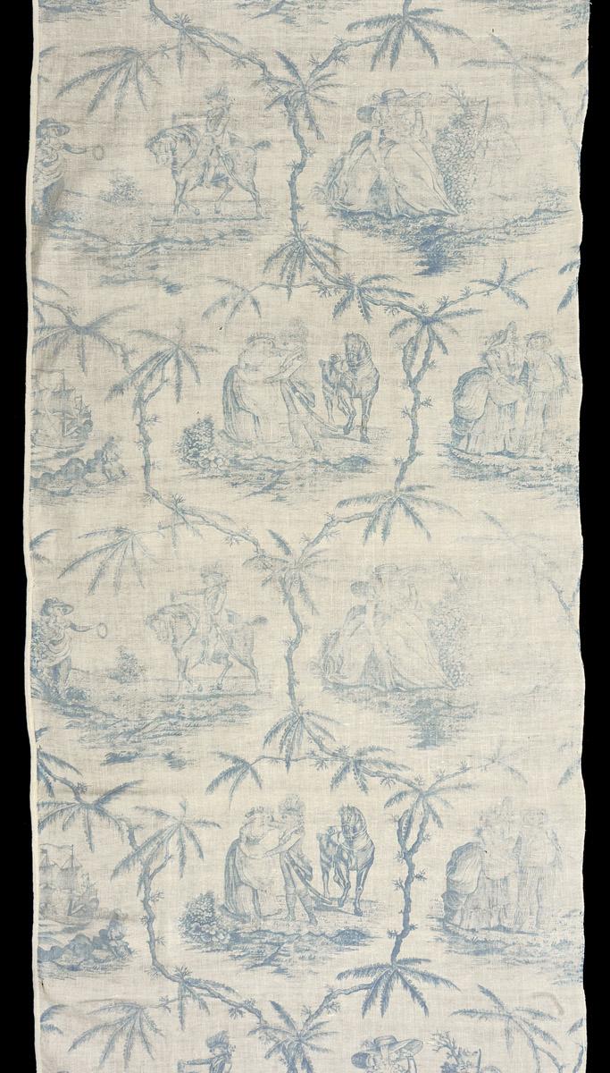 1962.0093.001 Textile, printed, detail