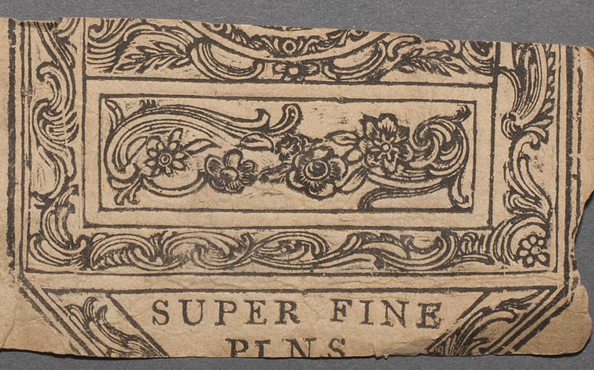 1962.0102 Pin Paper, Detail