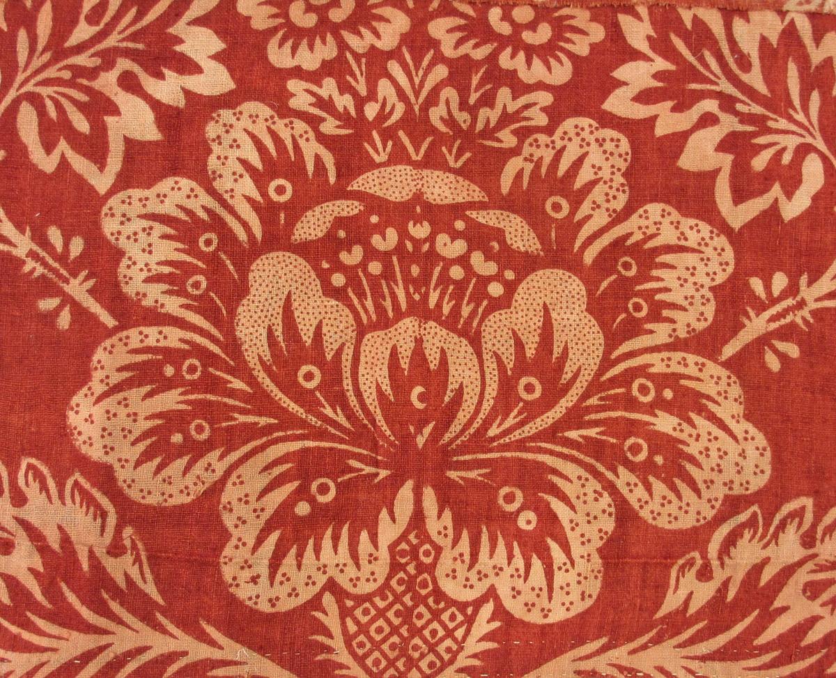 1962.0107 textile, printed detail 1