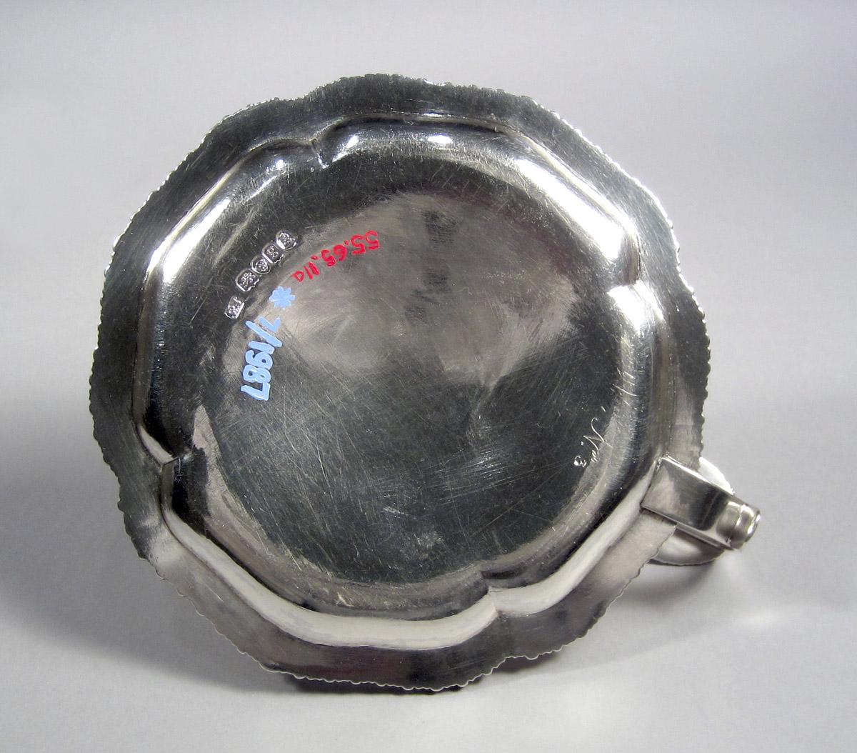 1955.0065.011 A Silver Candlestick underside