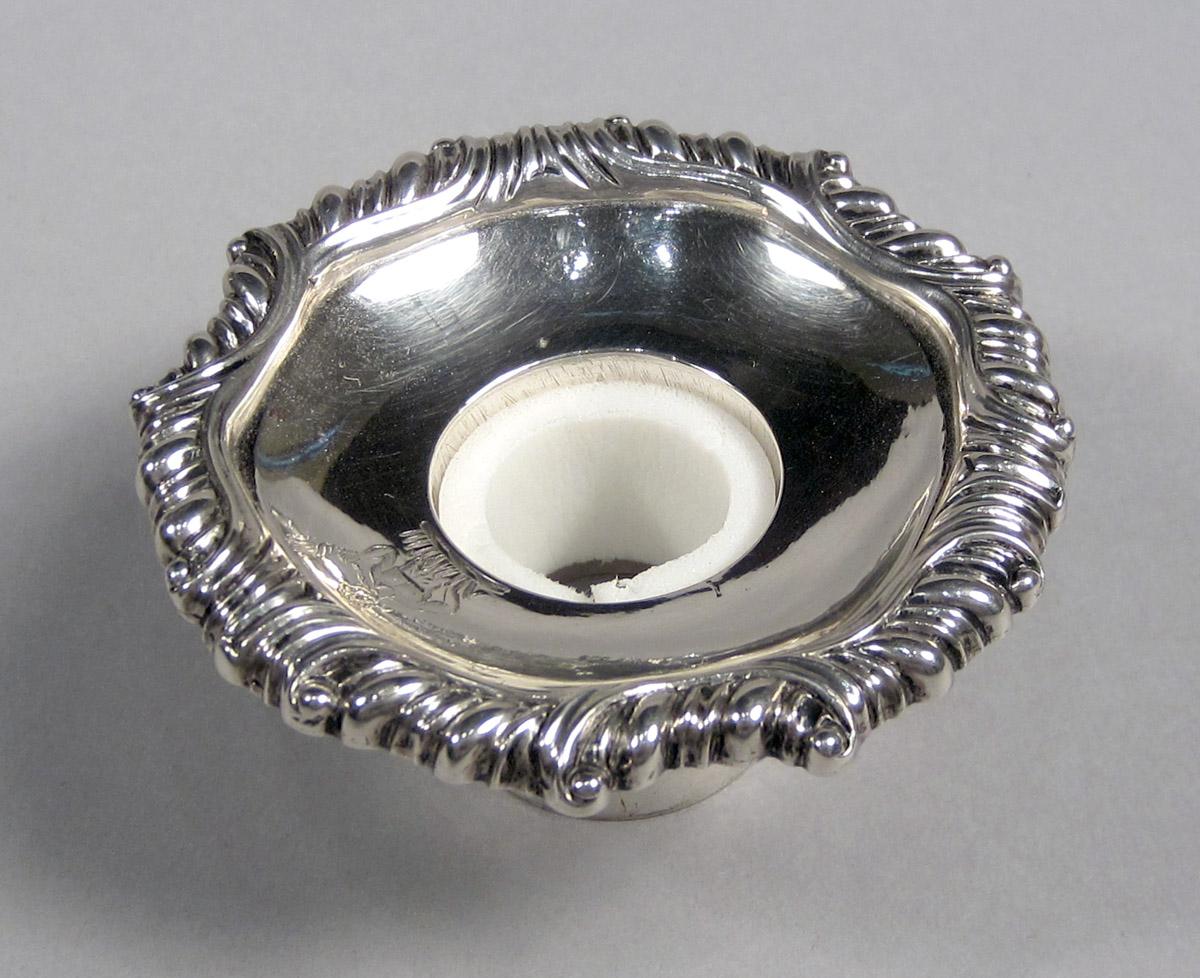 1955.0065.011 B Silver Candlestick Bobeche top view