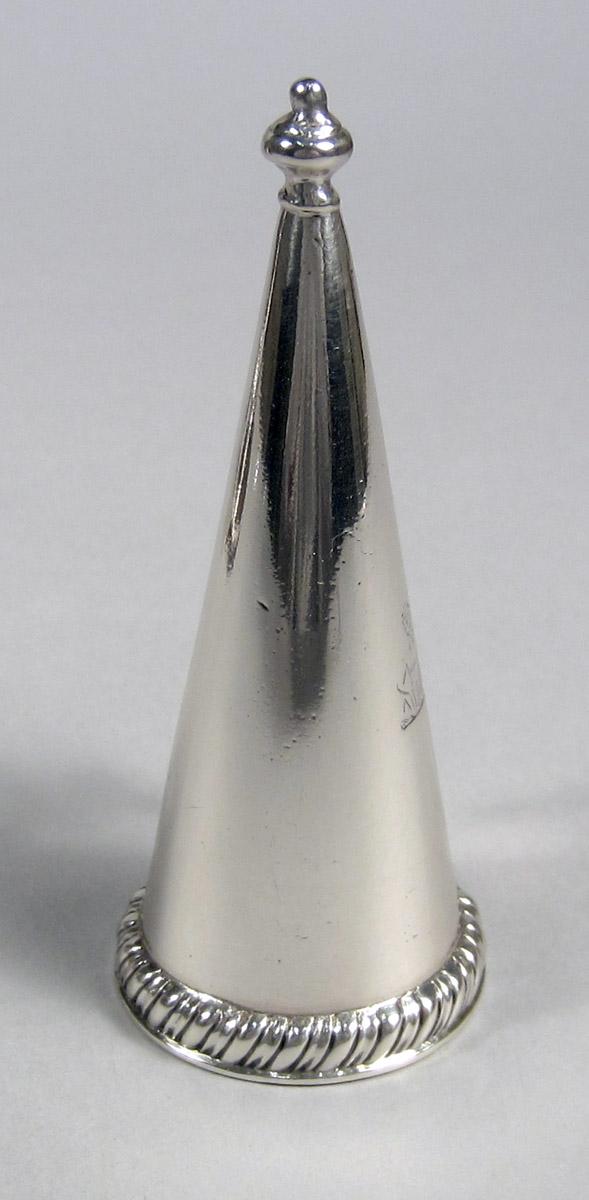 1955.0065.011 C Silver Candlestick Snuffer view 2