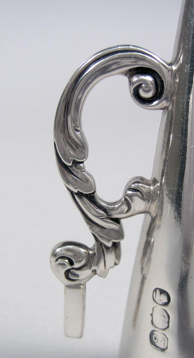 1955.0065.011 C Silver Candlestick Snuffer handle detail