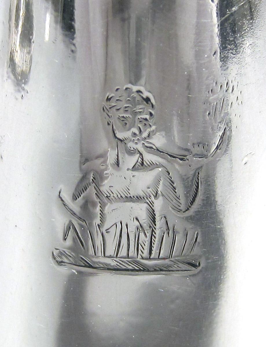 1955.0065.011 C Silver Candlestick Snuffer engraved decoration