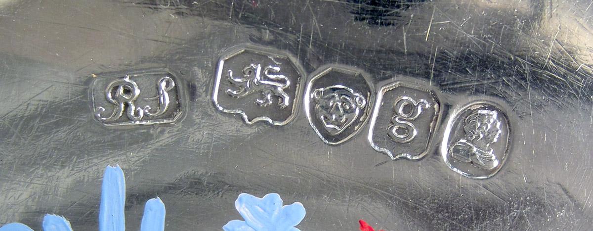 1955.0065.011 A Silver Candlestick marks