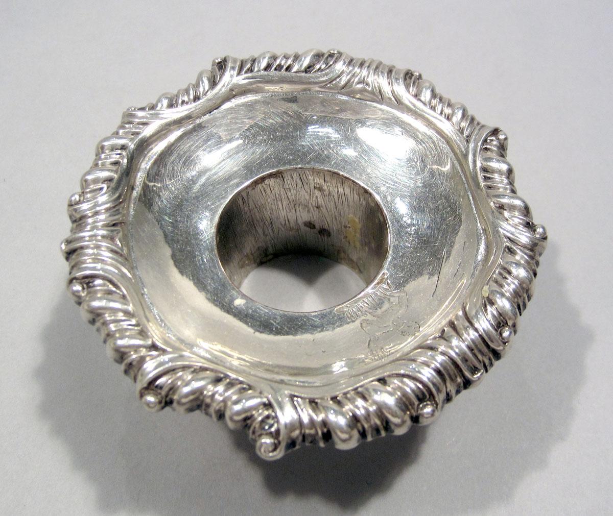 1955.0065.012 C Silver Candlestick Bobeche top view