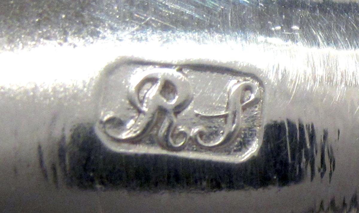 1955.0065.012 C Silver Candlestick Bobeche mark 1