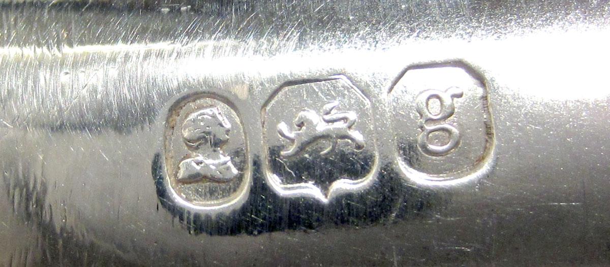 1955.0065.012 C Silver Candlestick Bobeche mark 2