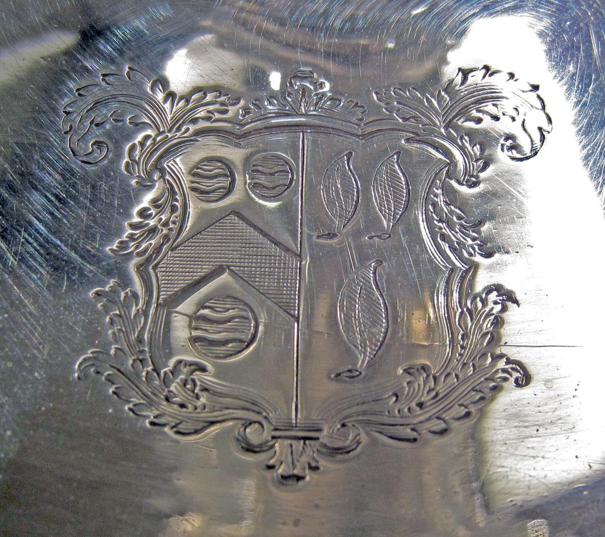1955.0065.012 A Silver Candlestick engraved decoration