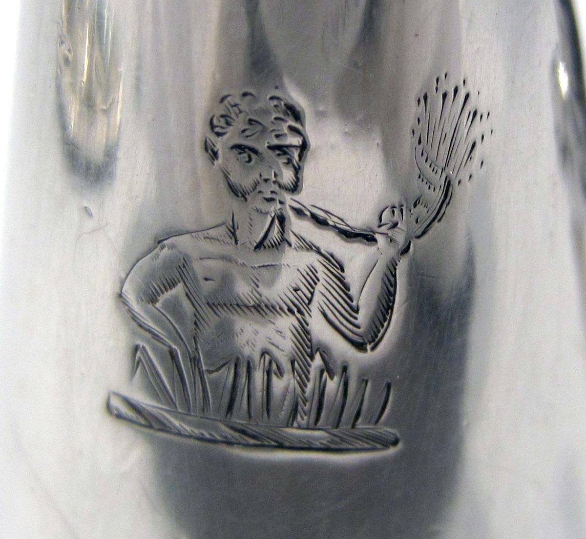 1955.0065.012 B Silver Candlestick Snuffer engraved decoration