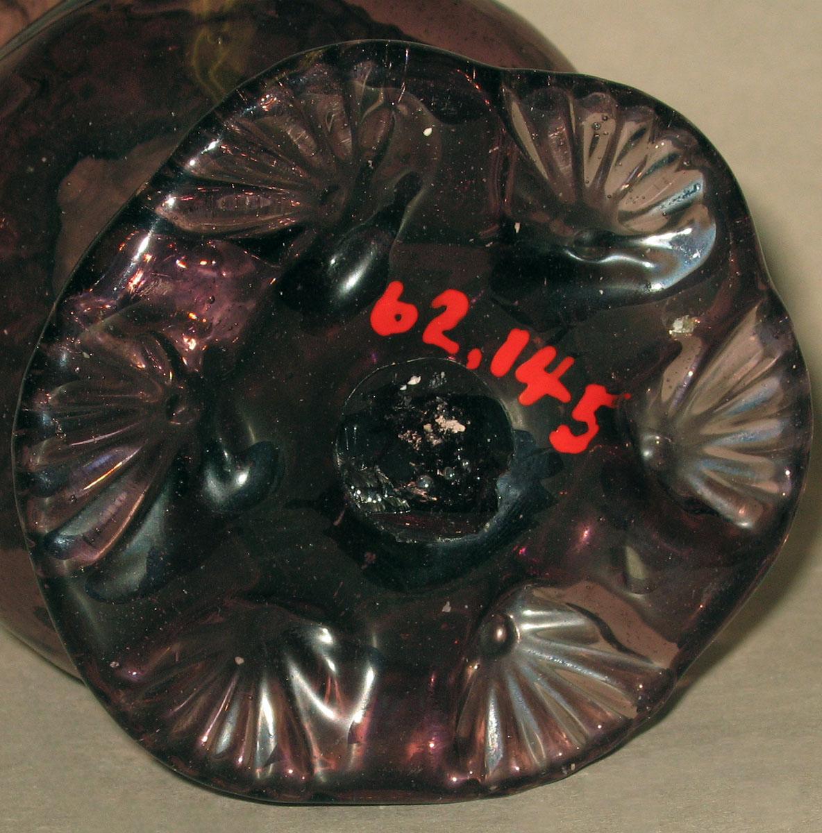 1962.0145 Glass jug (underside)
