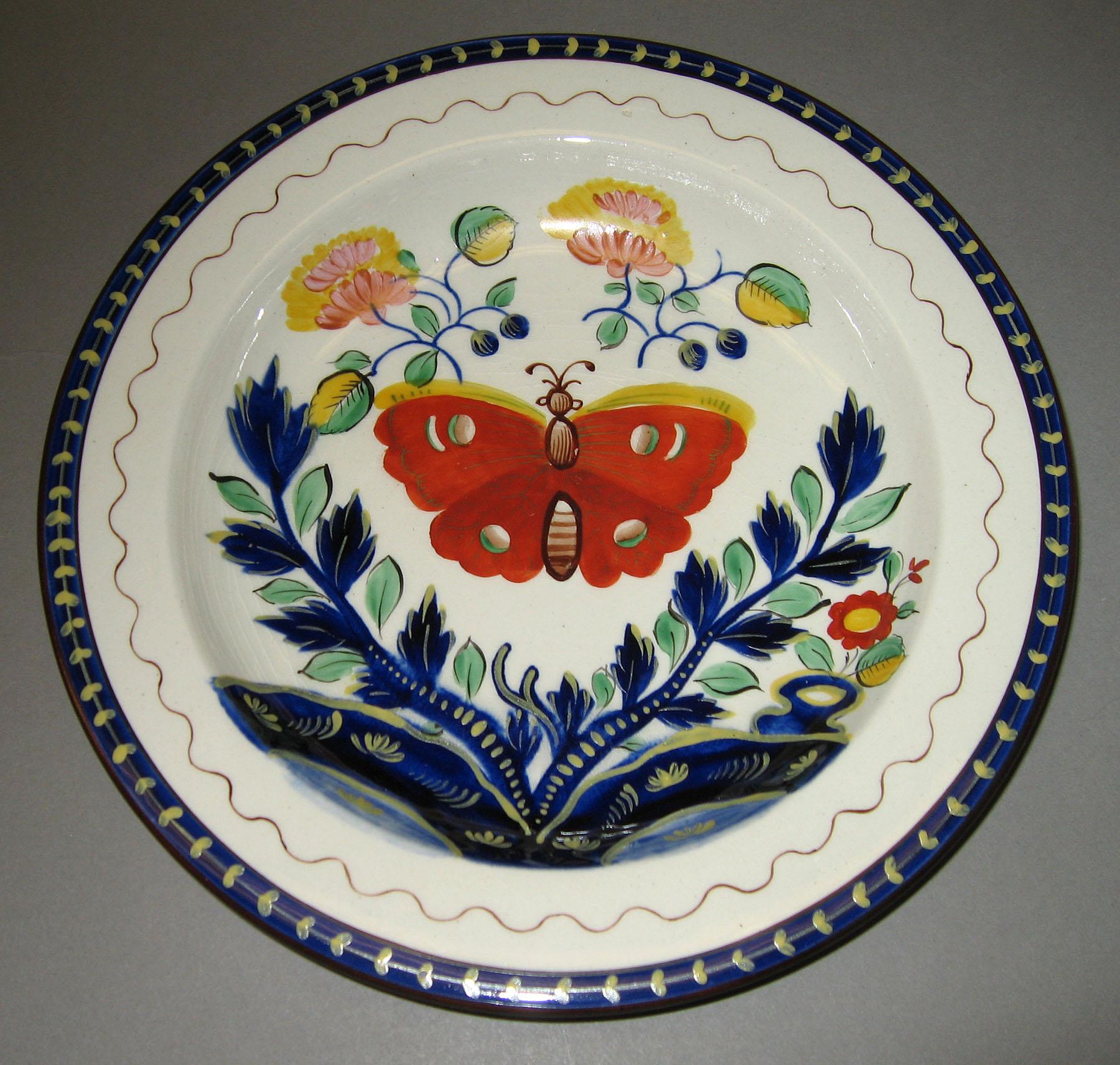 1962.0150 Butterfly pattern plate