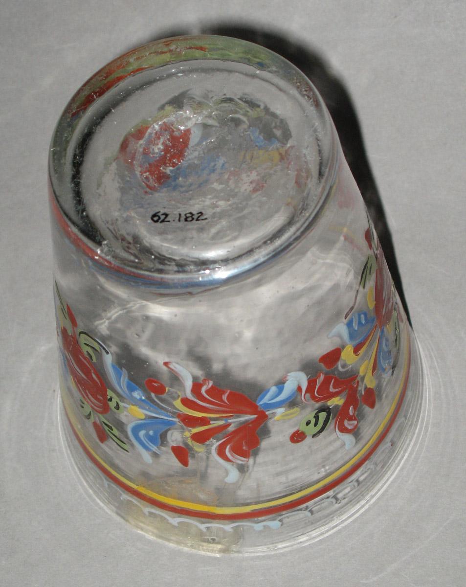 1962.0182 Glass beaker or tumbler (bottom)