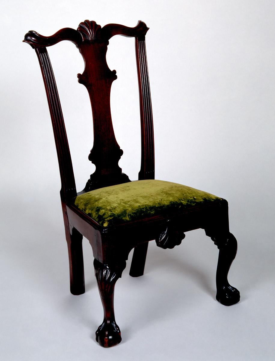 1962.0184 A, B Chair, Miniature, Child's Chair, Slipseat, view 3