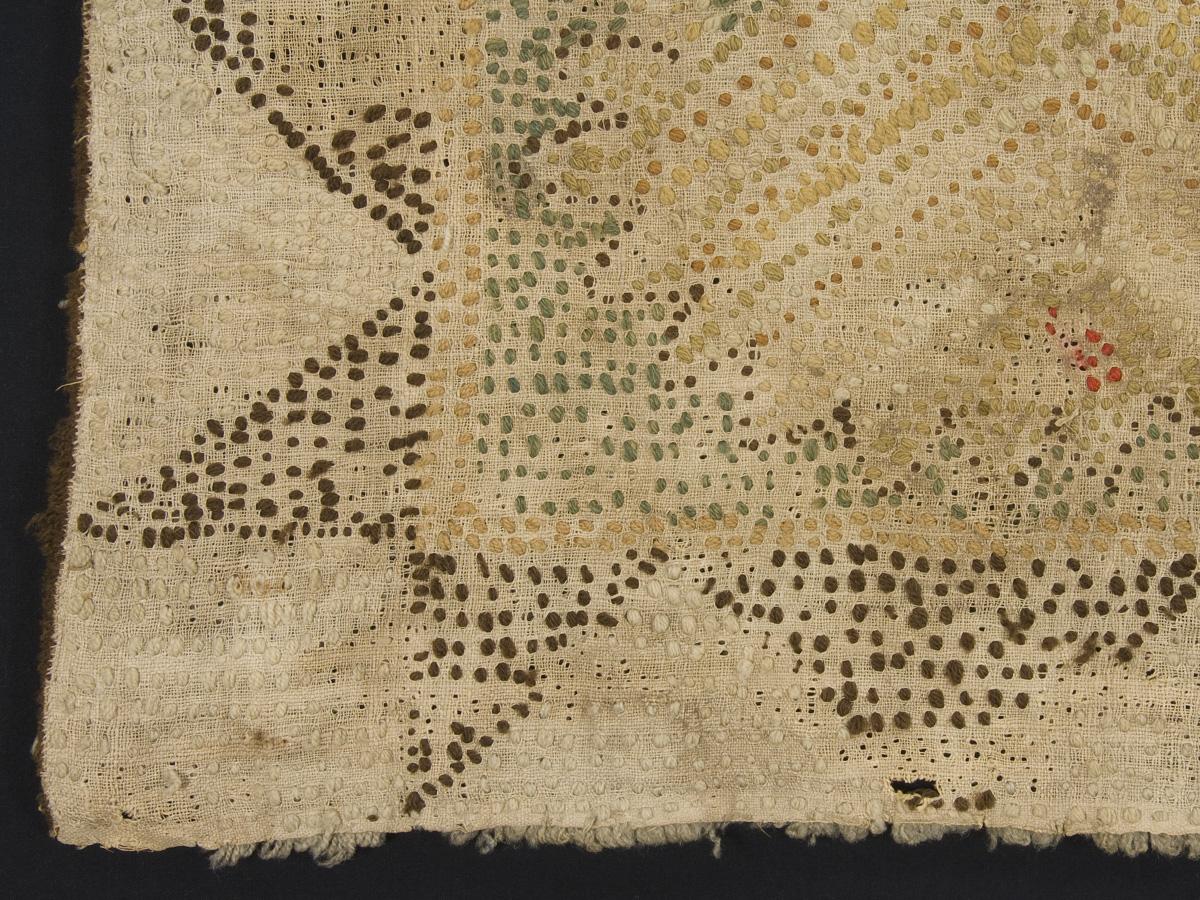 1962.0187 Rug, Hearth rug (reverse, detail 1)