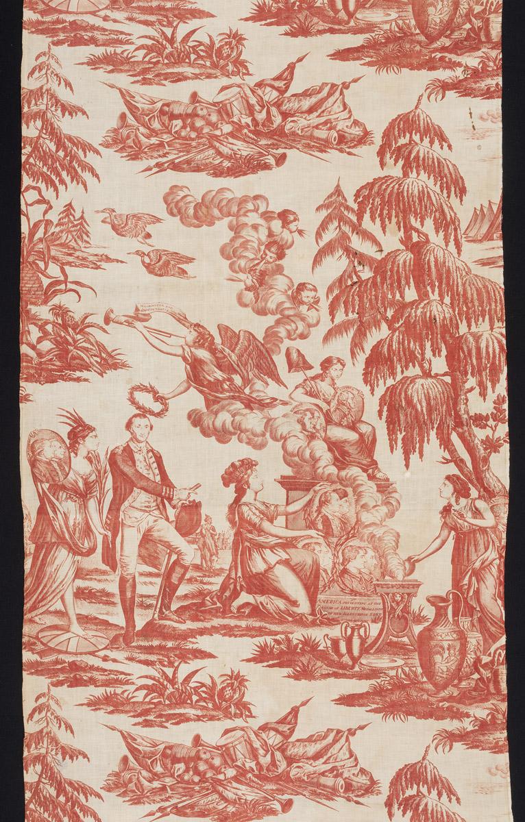 1962.0208 Textile, printed, detail 2