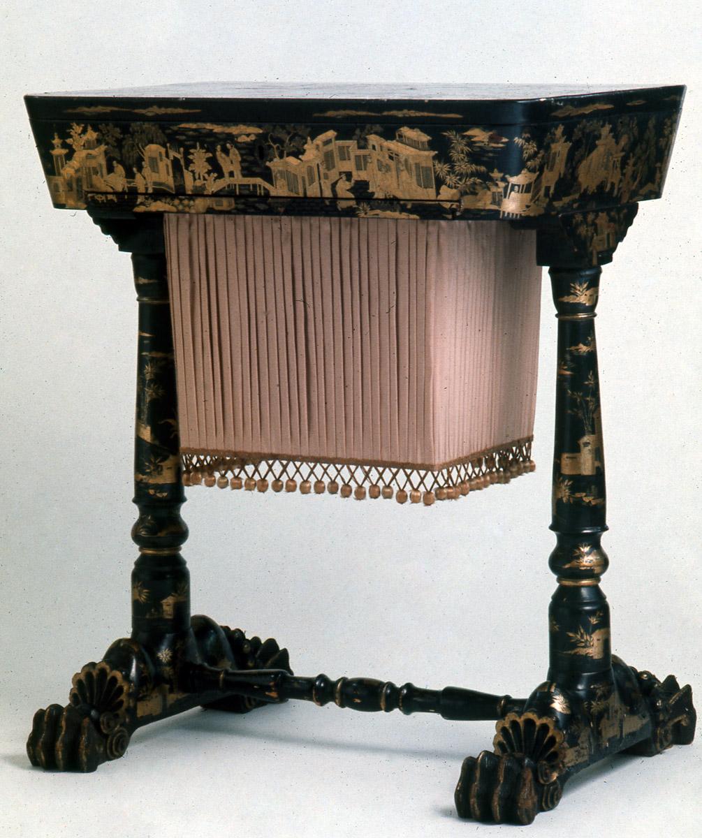 1962.0223 Table, Sewing table (view 2)
