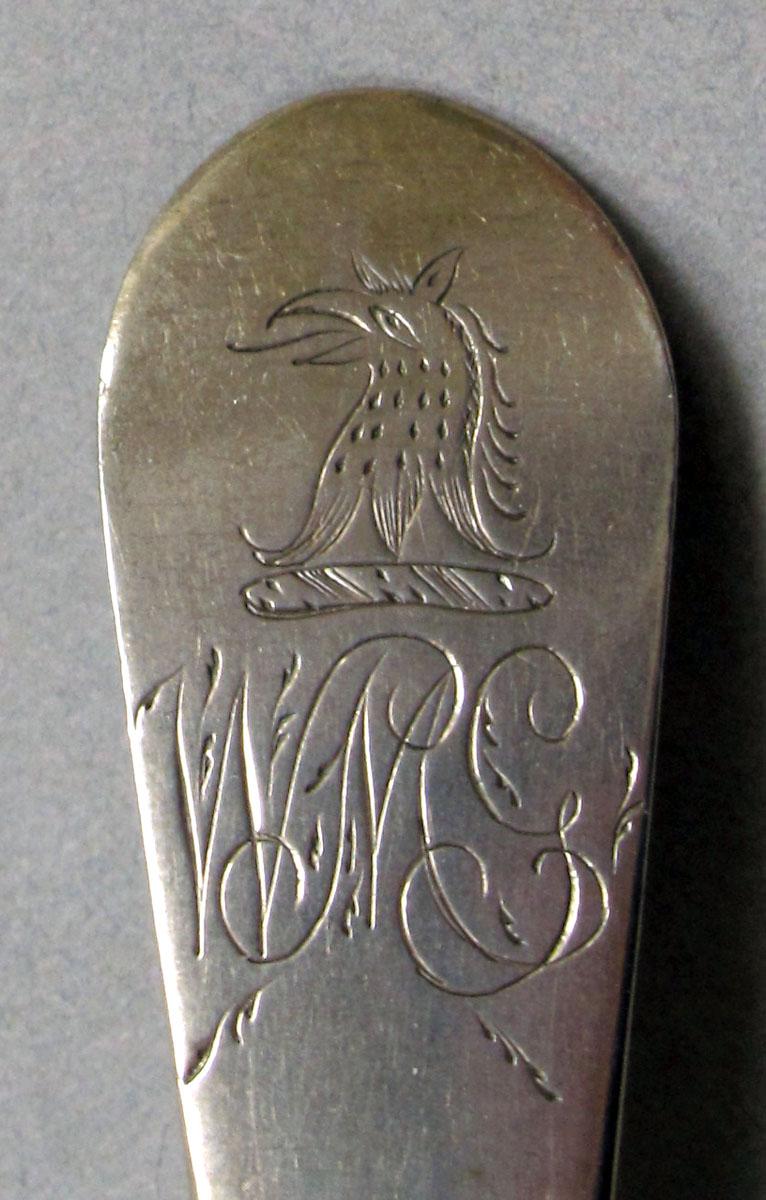 1962.0240.1037 Silver spoon engraving