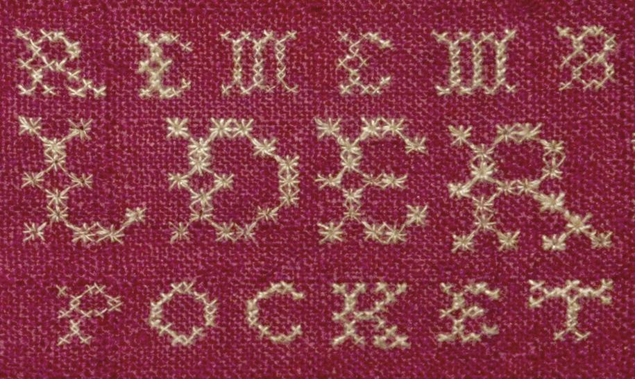 1955.0082 Pocketbook, Inscription Detail