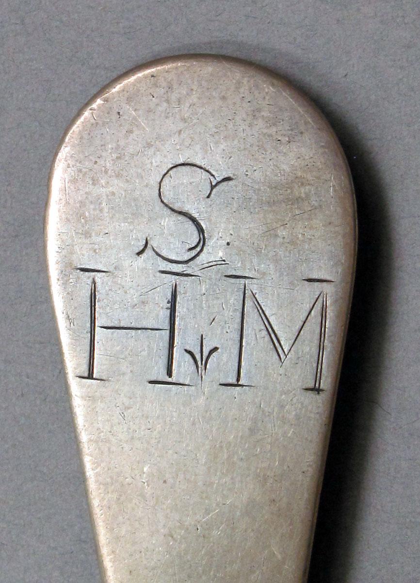 1962.0240.1087 Silver spoon engraving