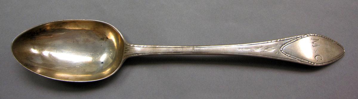 1962.0240.1089 Silver spoon upper surface