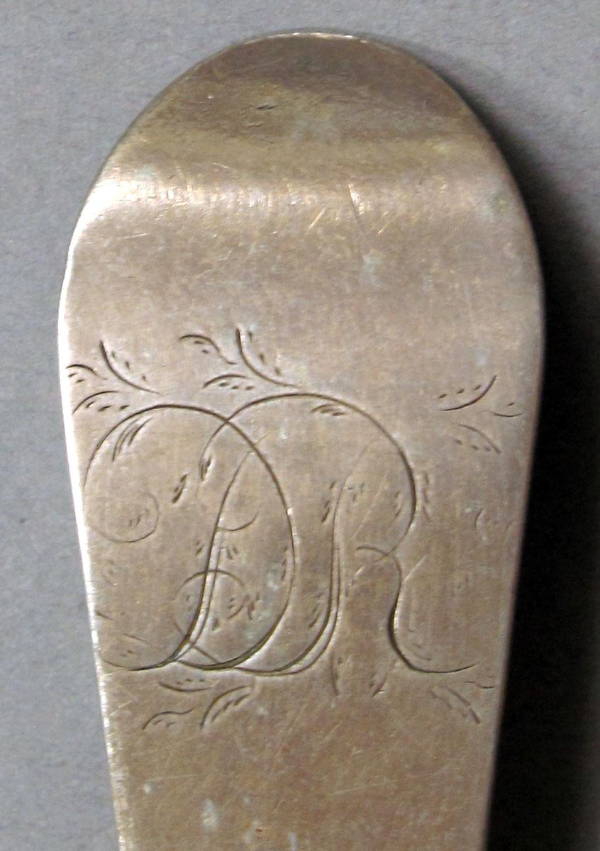 1962.0240.1101 Silver spoon engraving