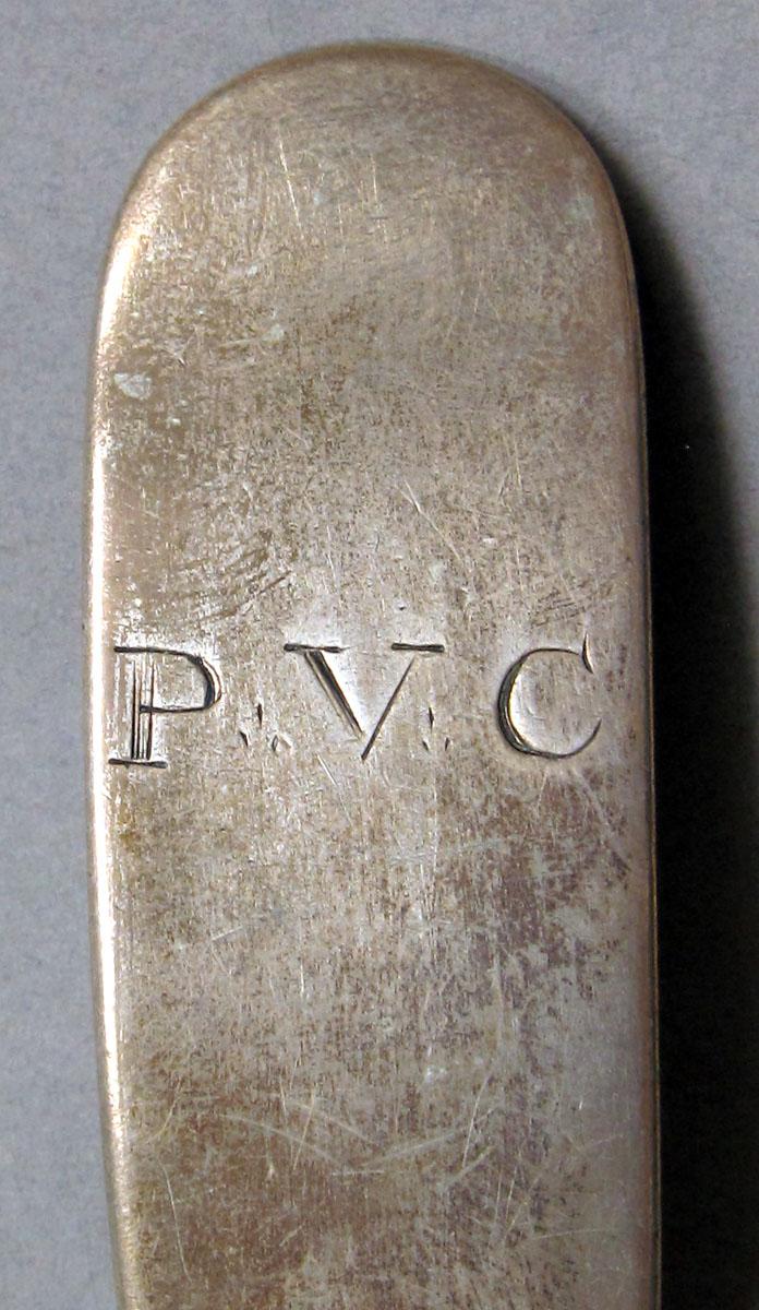 1962.0240.1102 Silver spoon engraving