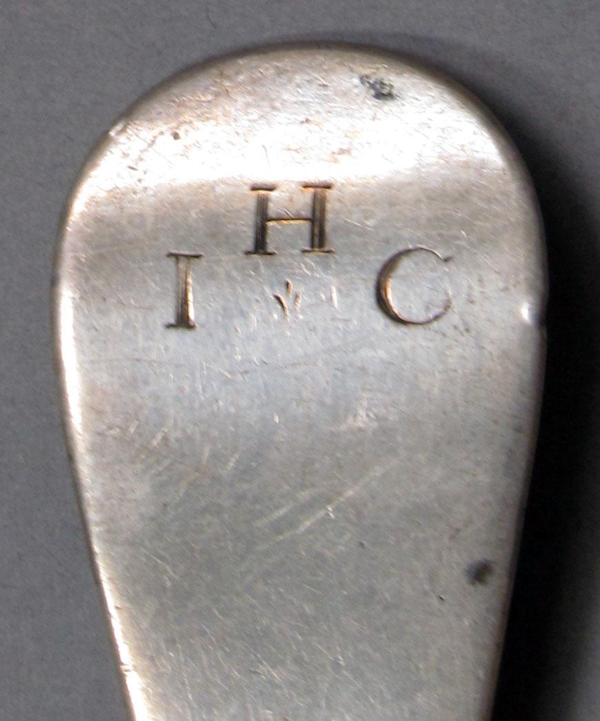 1962.0240.1104 Silver spoon engraving