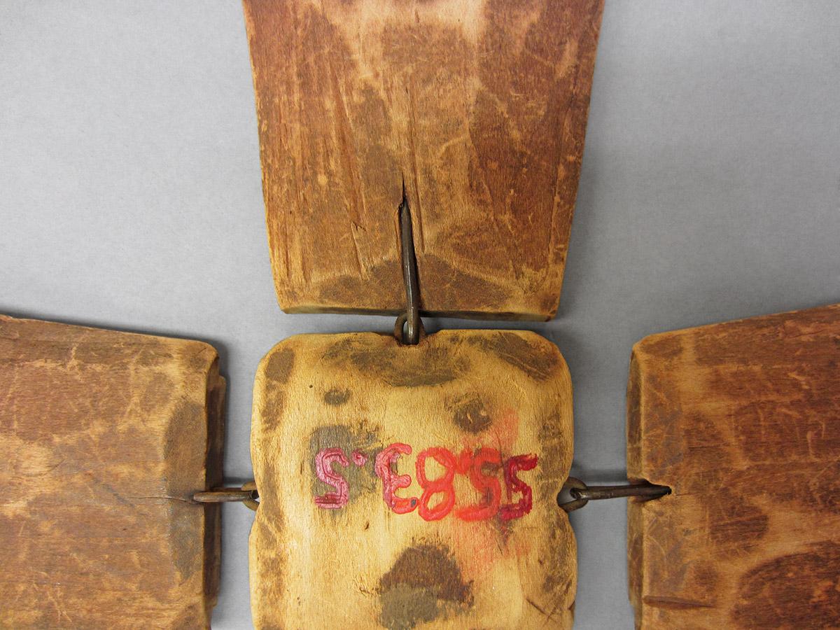 1955.0083.005, Butter mold, back detail