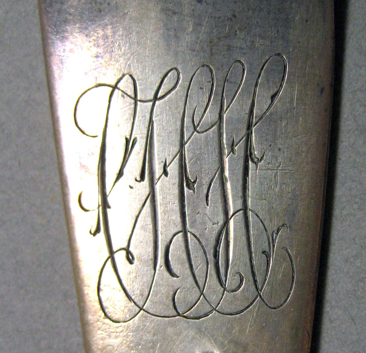 1962.0240.1173 Silver Spoon engraving underside