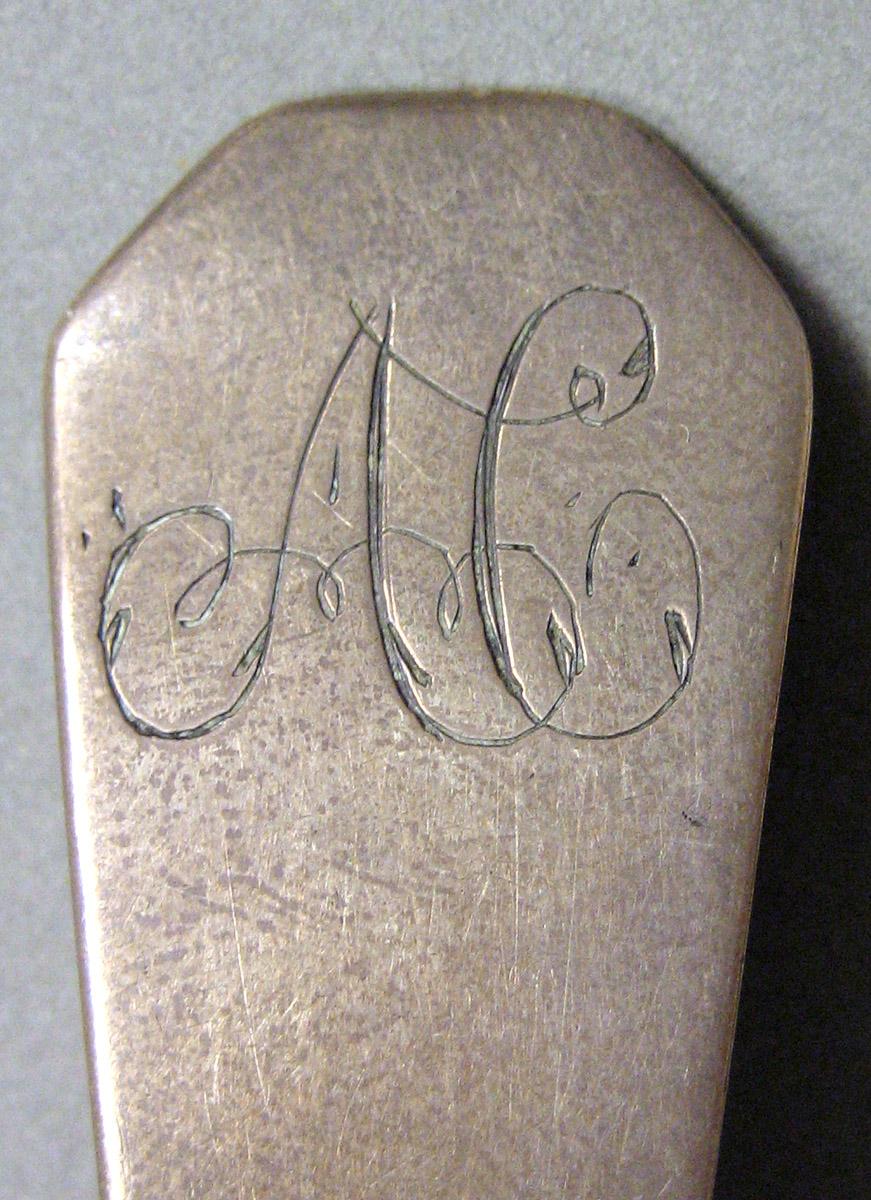 1962.0240.1179 Silver Spoon engraving