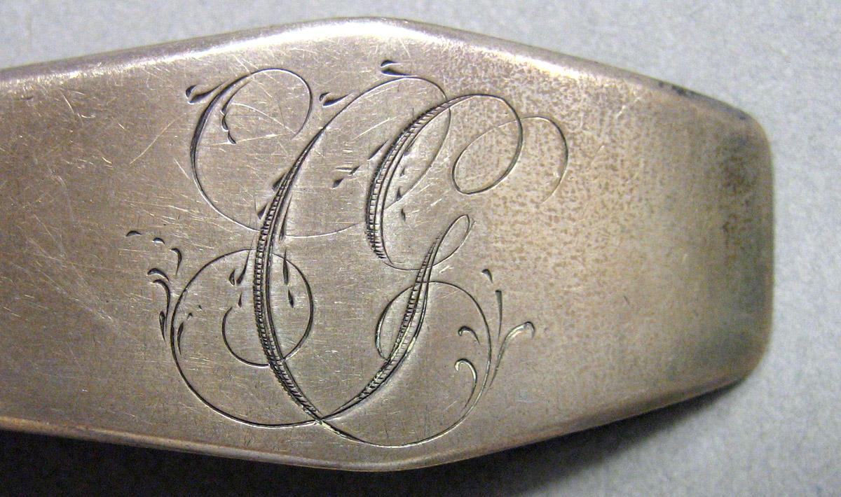 1962.0240.1181 Silver Spoon engraving
