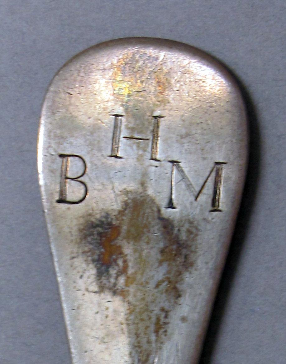 1962.0240.1199 Silver spoon engraving